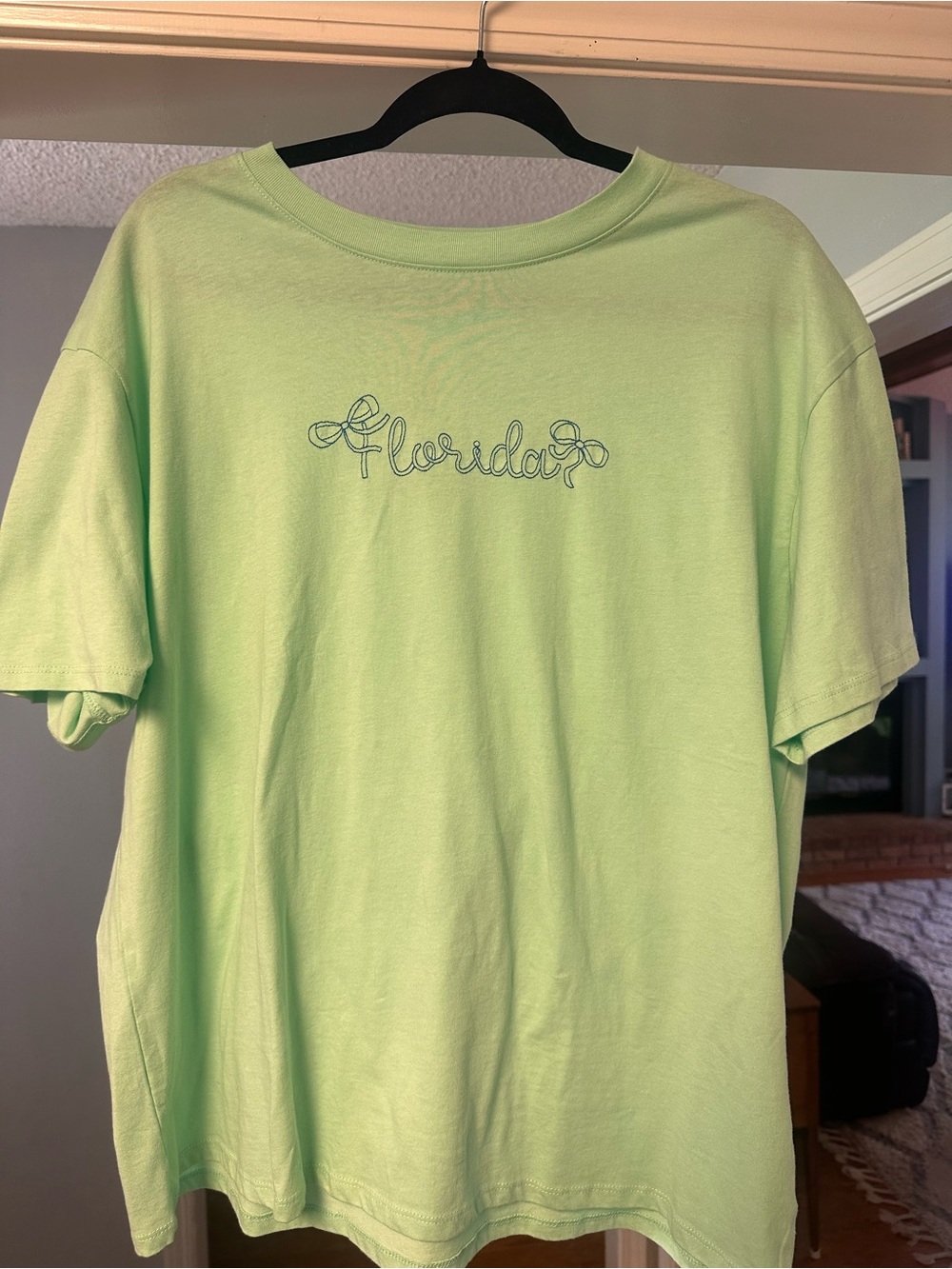STATE Mint Green Tee with Navy 'Florida' Script “State of Mine”